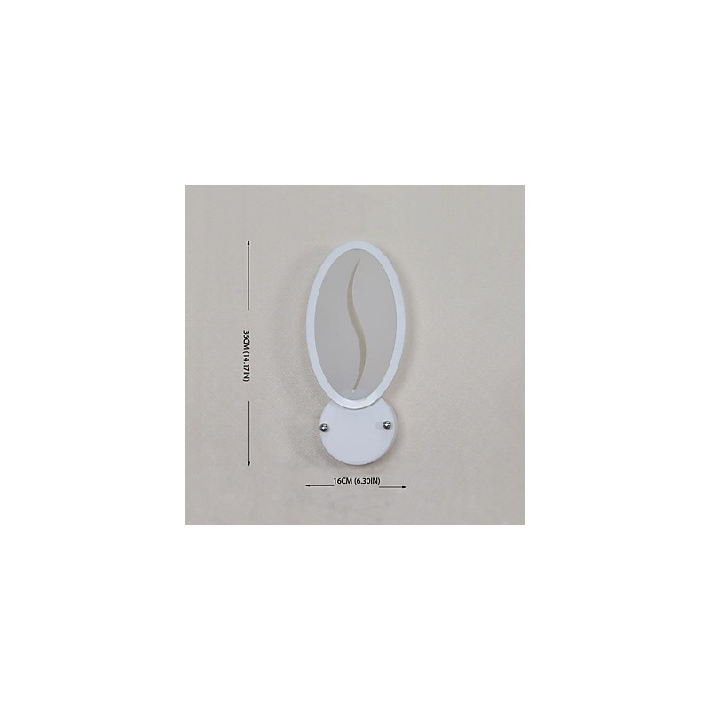 Lámpara de pared con función de pintura contemporánea moderna integrada para luz ambiental.