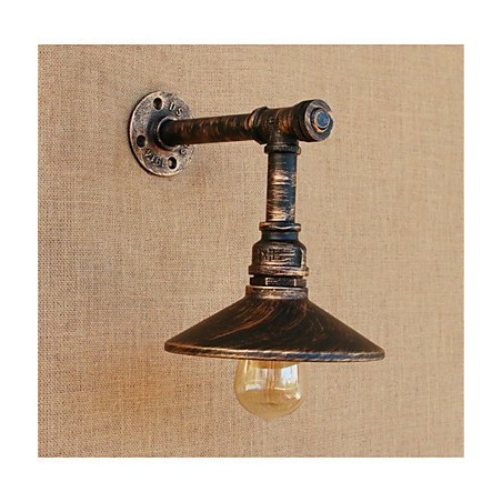 Aplique de pared rústico de latón antiguo estilo campestre para iluminación ambiental. Aplique de pared rústico de latón antiguo estilo campestre para iluminación ambiental.