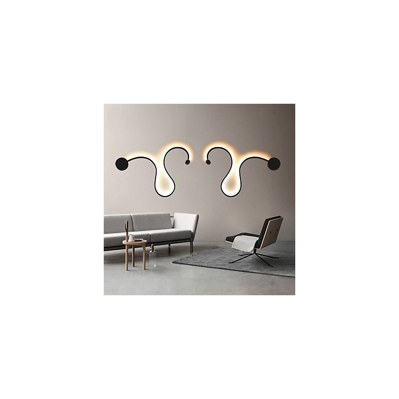 Lámparas de pared modernas de metal creativas para sala de estar, pasillo, dormitorio, habitaciones de hotel, iluminación decorativa de noche