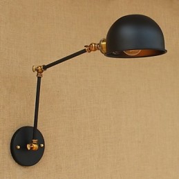 Lámpara de pared de brazo largo para bar de restaurante creativa y nostálgica