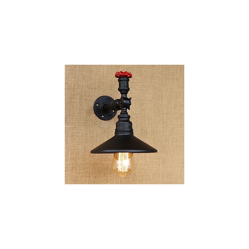 Lámpara de pared decorativa de un solo cabezal con mangueras industriales estilo Edison para restaurante retro