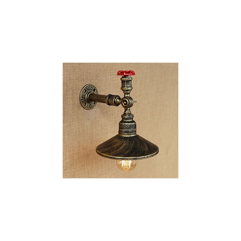 Lámpara de pared decorativa de un solo cabezal con mangueras industriales estilo Edison para restaurante retro