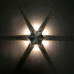 Función de pintura contemporánea moderna integrada para luces de pared con bombillas de estilo mini