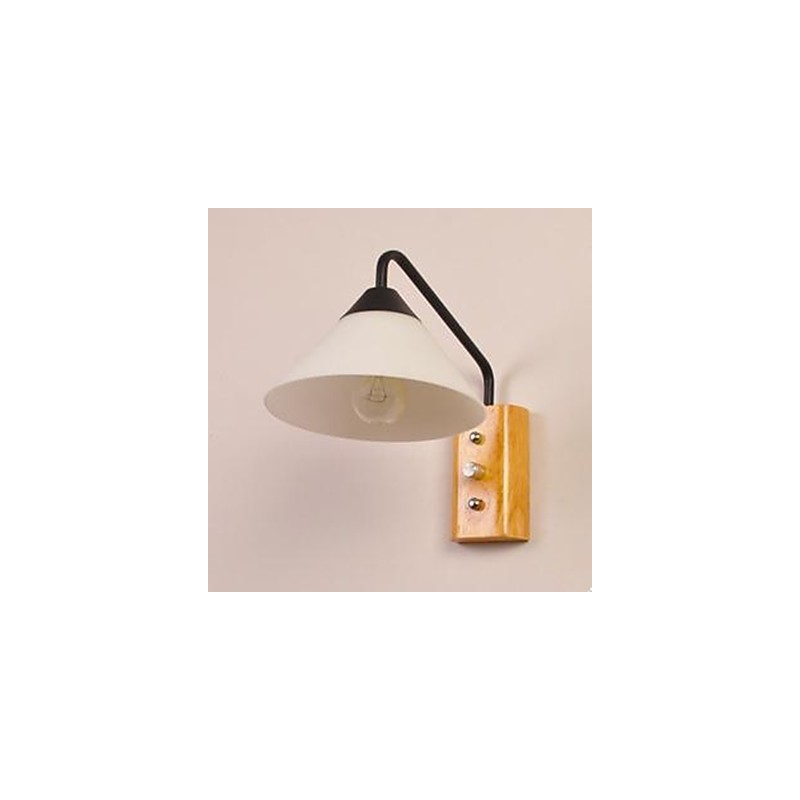 Lámpara de pared de cristal y madera para dormitorio, pasillo, porche, escalera, estilo japonés y coreano
