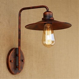 Pintura rústica contemporánea moderna para apliques de pared con luz descendente de estilo mini