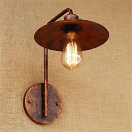 Pintura rústica contemporánea moderna para apliques de pared con luz descendente de estilo mini