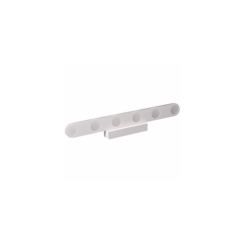 Aplique de pared moderno contemporáneo integrado para iluminación de baño con luz descendente