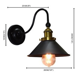 Apliques de pared Aplique de pared Lámpara de pared de hierro Lámpara de sable de luz negra tonta en la pared