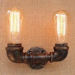 Aplique de pared con luz ambiental estilo mini con pintura retro campestre