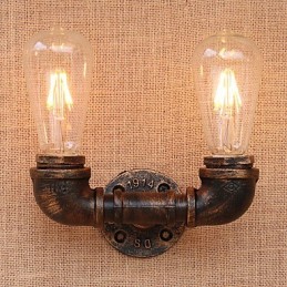 Aplique de pared con luz ambiental estilo mini con pintura retro campestre