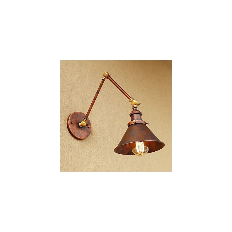 Aplique de pared de latón vintage industrial, lámpara de pared, iluminación para el hogar, decoración de interiores, aplique de pared