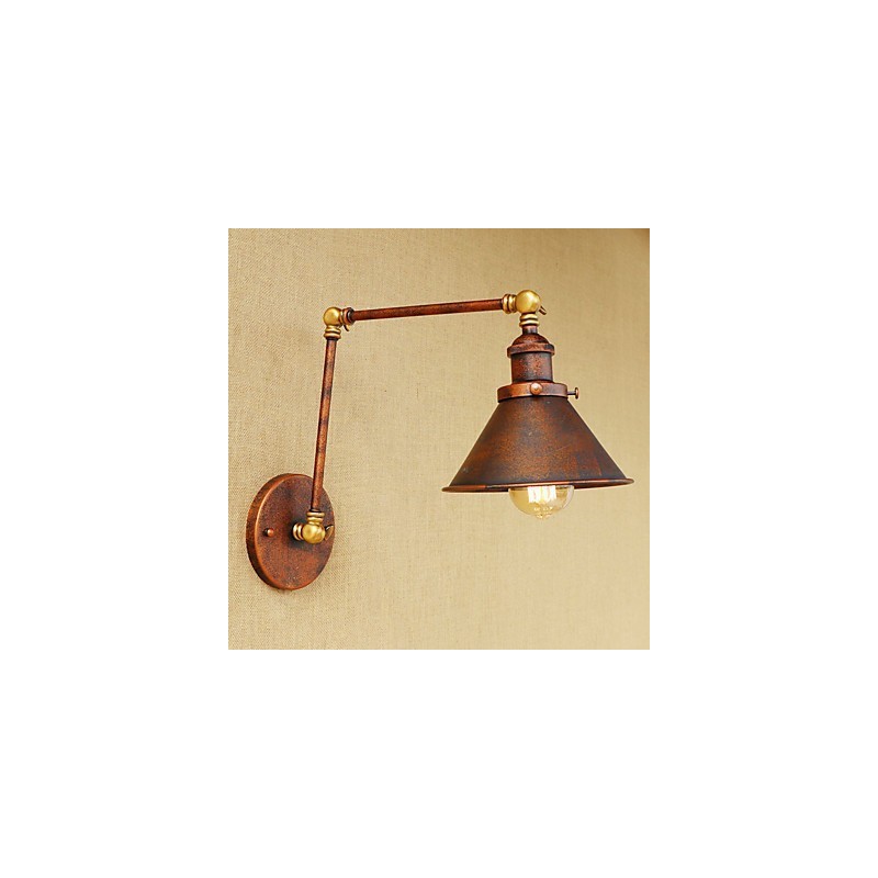 Aplique de pared de latón vintage industrial, lámpara de pared, iluminación para el hogar, decoración de interiores, aplique de pared