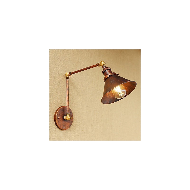 Aplique de pared de latón vintage industrial, lámpara de pared, iluminación para el hogar, decoración de interiores, aplique de pared