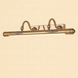 Lámpara de espejo integrada moderna contemporánea tradicional clásica rústica estilo cabaña vintage latón antiguo