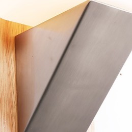 Apliques de pared con luz ambiental, acabado en óxido negro contemporáneo y moderno para protección ocular.