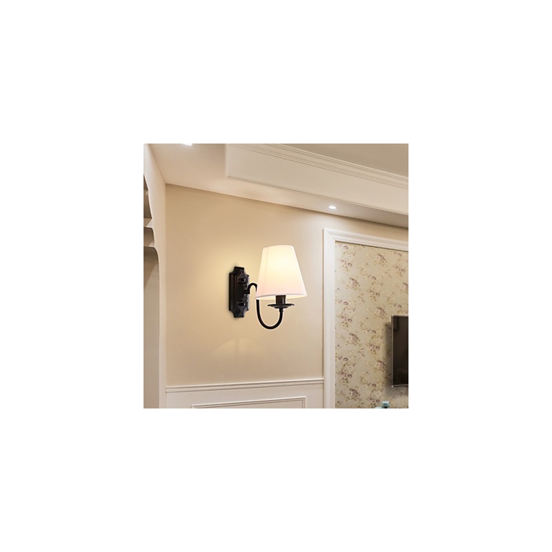 Apliques de pared con luz descendente y protección ocular con pintura contemporánea moderna