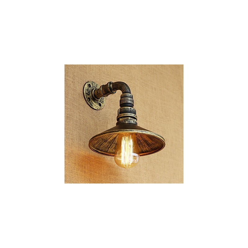 Apliques de pared con luz ambiental estilo mini con pintura retro rústica de estilo campestre.
