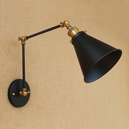 Característica de pintura rústica de estilo campestre para luz ambiental de brazo oscilante Luces de brazo oscilante