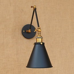 Característica de pintura rústica de estilo campestre para luz ambiental de brazo oscilante Luces de brazo oscilante