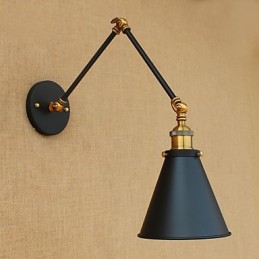 Característica de pintura rústica de estilo campestre para luz ambiental de brazo oscilante Luces de brazo oscilante