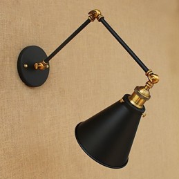 Característica de pintura rústica de estilo campestre para luz ambiental de brazo oscilante Luces de brazo oscilante
