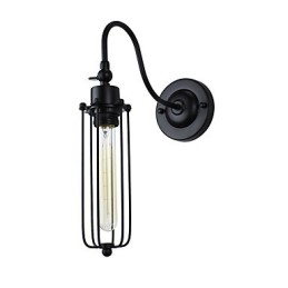 Lámpara de pared con pintura clásica tradicional rústica tipo cabaña para luces de pared empotradas.
