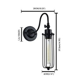 Lámpara de pared con pintura clásica tradicional rústica tipo cabaña para luces de pared empotradas.