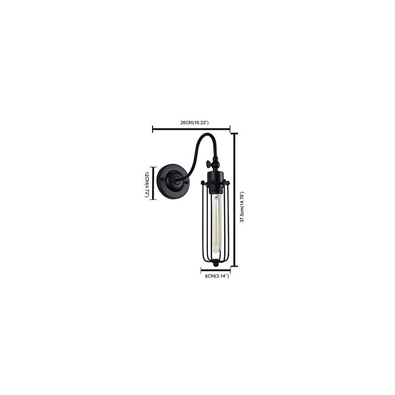 Lámpara de pared con pintura clásica tradicional rústica tipo cabaña para luces de pared empotradas.