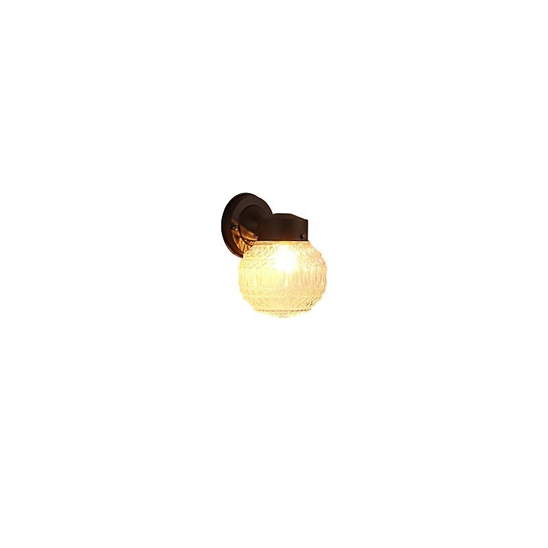 Aplique de pared con luz ambiental de estilo mini con acabado de óxido negro contemporáneo moderno