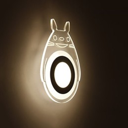 Lámpara de pared con función de pintura contemporánea moderna integrada para luz ambiental.