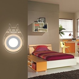 Lámpara de pared con función de pintura contemporánea moderna integrada para luz ambiental.