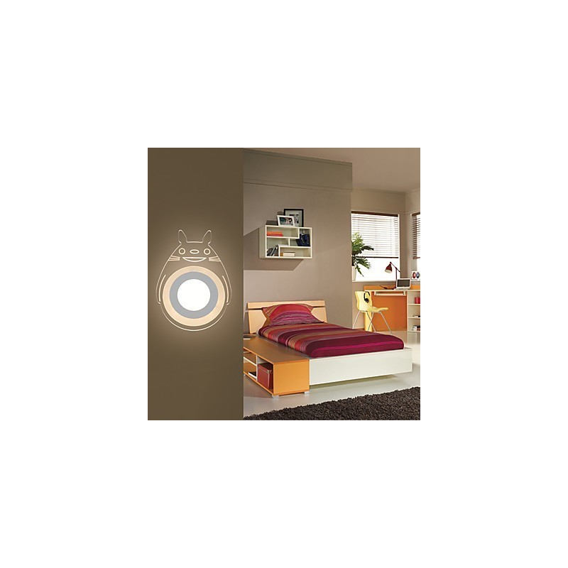 Lámpara de pared con función de pintura contemporánea moderna integrada para luz ambiental.