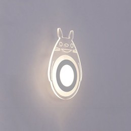 Lámpara de pared con función de pintura contemporánea moderna integrada para luz ambiental.