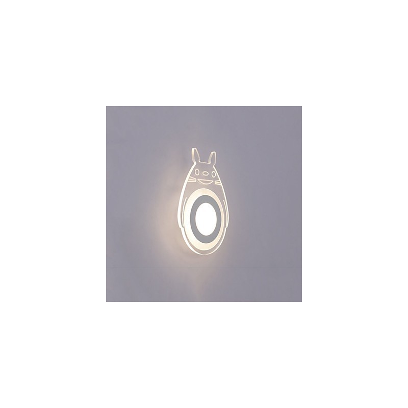 Lámpara de pared con función de pintura contemporánea moderna integrada para luz ambiental.
