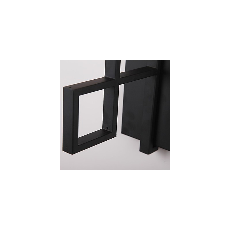Pintura contemporánea moderna integrada para apliques de pared con luz ambiental.