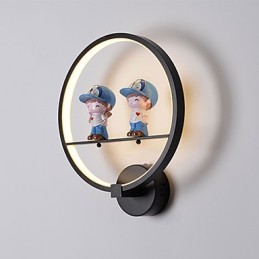 Lámpara de pared de aluminio para dormitorio de hotel, moderna y minimalista, para pasillo, decorativa, para habitación de niños.