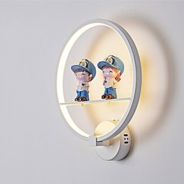 Lámpara de pared de aluminio para dormitorio de hotel, moderna y minimalista, para pasillo, decorativa, para habitación de niños.
