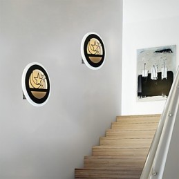 Lámpara de pared minimalista moderna para entrada de escalera, lámpara creativa para hotel La Terrazza Project Lamps