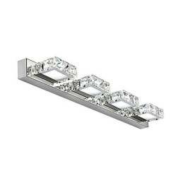 Lámpara de tocador de baño, espejo de maquillaje de cristal, 4 luces, iluminación para baño y dormitorio