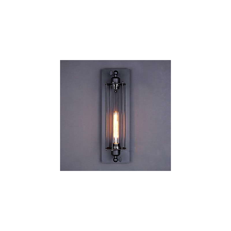 Aplique de pared con luz ambiental estilo mini con pintura retro vintage de estilo rústico de Lodge
