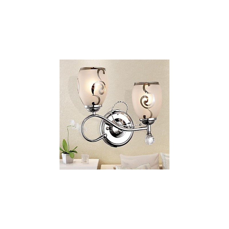 Otra característica simple para apliques de pared con luz ambiental de cristal