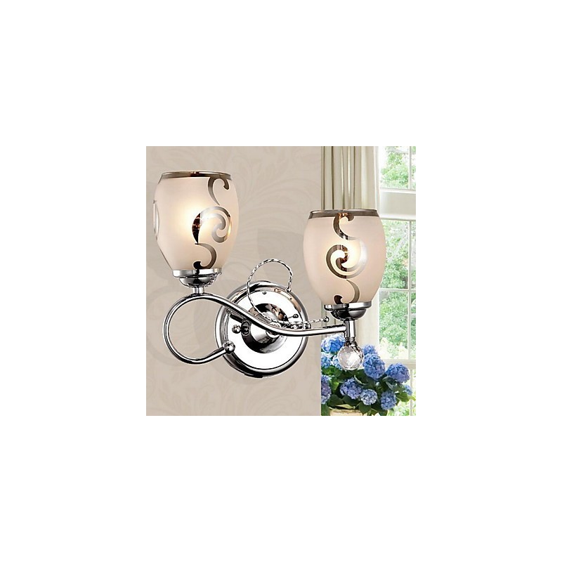 Otra característica simple para apliques de pared con luz ambiental de cristal