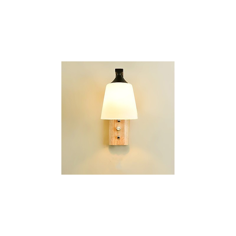 Apliques de pared con luz ambiental de estilo campestre simple para proteger los ojos, luz de pared, nuevo estilo chino moderno minimalista creativo para dormitorio y mesita de noche.