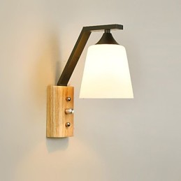 Apliques de pared con luz ambiental de estilo campestre simple para proteger los ojos, luz de pared, nuevo estilo chino moderno minimalista creativo para dormitorio y mesita de noche.