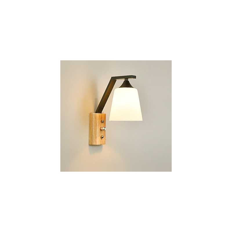 Apliques de pared con luz ambiental de estilo campestre simple para proteger los ojos, luz de pared, nuevo estilo chino moderno minimalista creativo para dormitorio y mesita de noche.