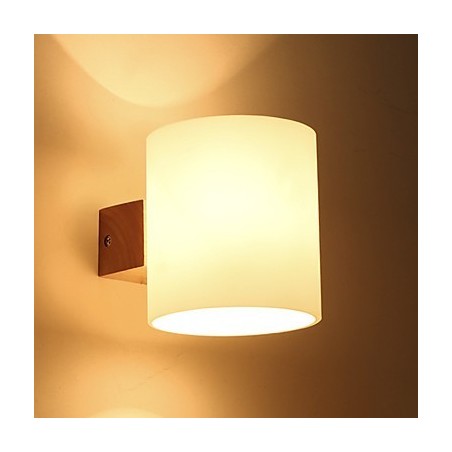 Aplique de pared con luz descendente de estilo mini, lámpara de noche de madera de troncos para dormitorio, con protección para los ojos, estilo campestre novedoso Aplique de pared con luz descendente de estilo mini, lámpara de noche de madera de troncos para dormitorio, con protección para los ojos, estilo campestre novedoso