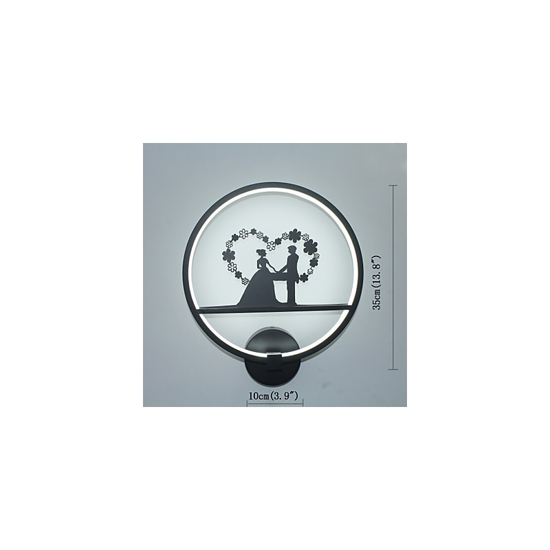 Lámpara de pared de aluminio, moderna, minimalista, creativa, para sala de estar, balcón, pasillo