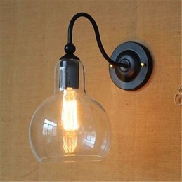 Acabado moderno y contemporáneo de óxido negro para luz ambiental de brazo oscilante