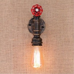Lámpara de pared pequeña decorativa con pipa de agua sencilla y nostálgica