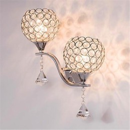 Lámpara de pared de cristal minimalista moderna para pasillo o sala de estar